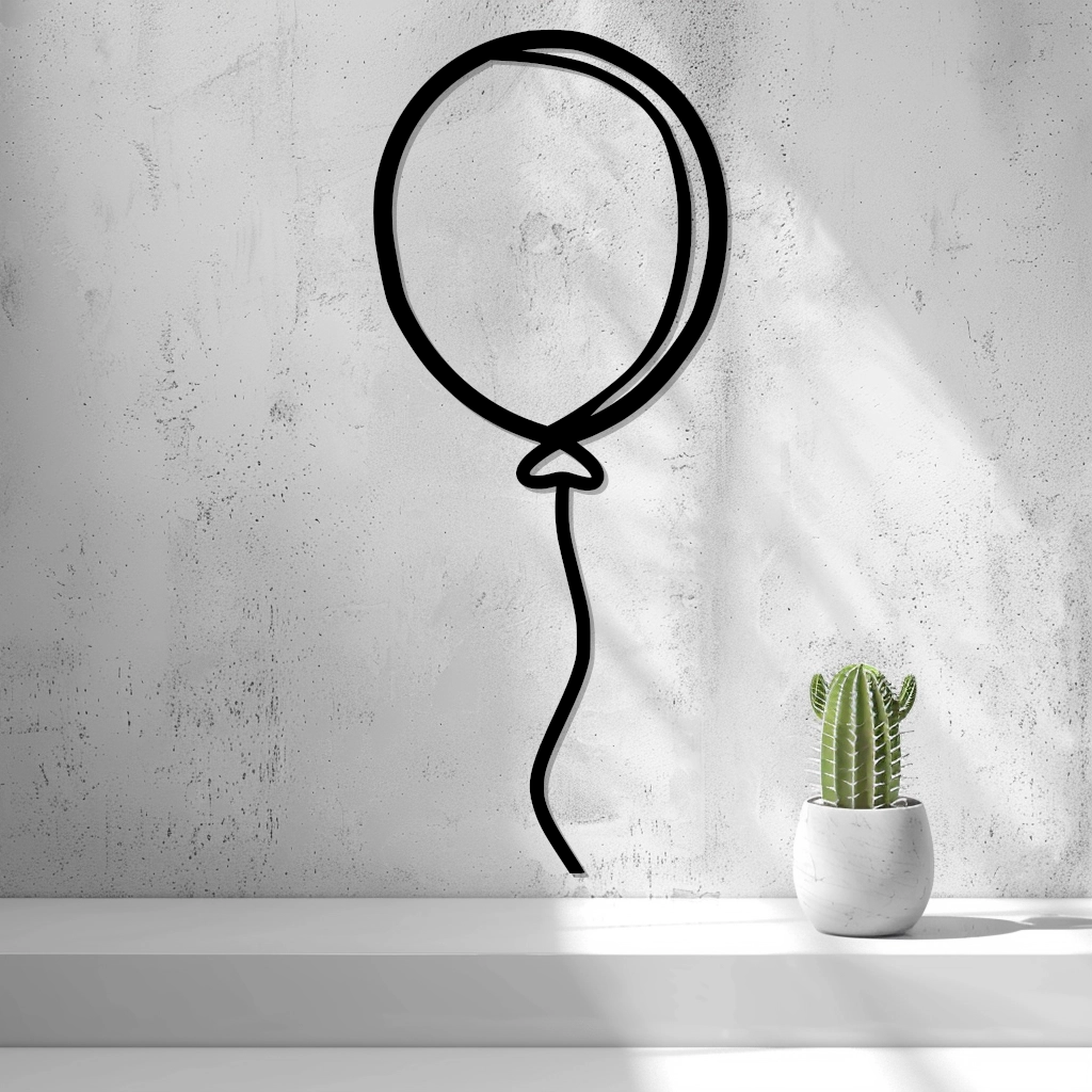 2d Party Balloon Wall Art