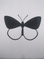 Butterfly Silhouette Wall Art Panel, 3D Printed Insect Decor