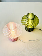 Carla Spiral-Twist Table Lamp, 3D Printed Translucent Shade