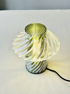 Carla Spiral-Twist Table Lamp, 3D Printed Translucent Shade