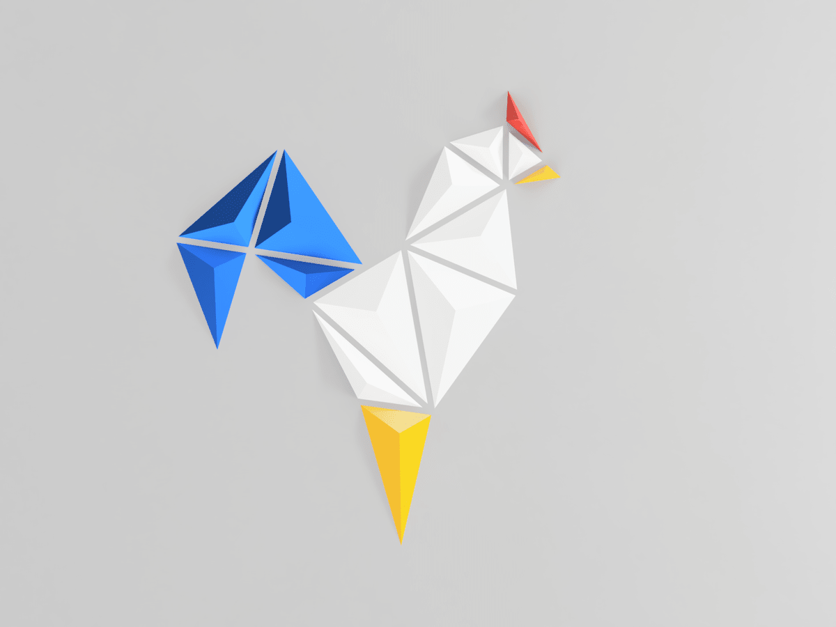 Minimalist Rooster Wall Art