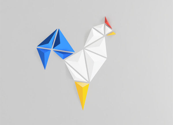 Minimalist Rooster Wall Art