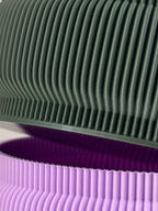 Capri Ribbed Stacking Tray, 3D Printed Fluted Bowl