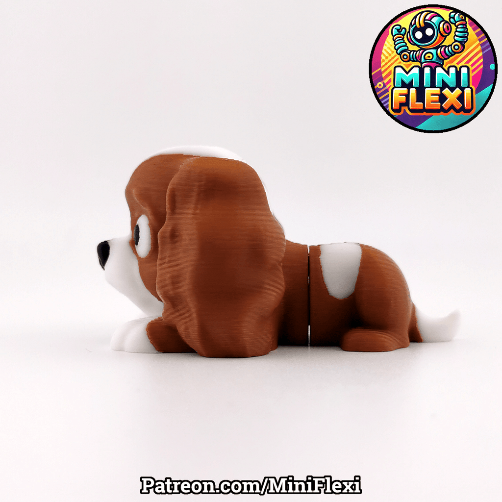 Flexi Cavalier King Charles Spaniel, 3D Printed Dog Figure