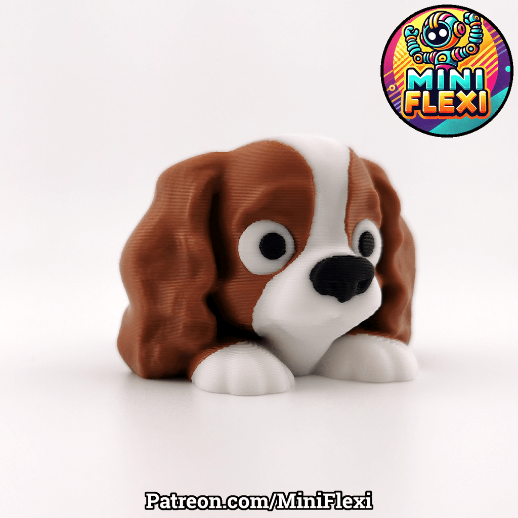 Flexi Cavalier King Charles Spaniel, 3D Printed Dog Figure