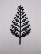 Modern Christmas Tree Wall Art, 3D Printed Pine Silhouette Panel