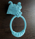 Dragon Guardian Door Knocker, 3D Printed ASA Home Accent