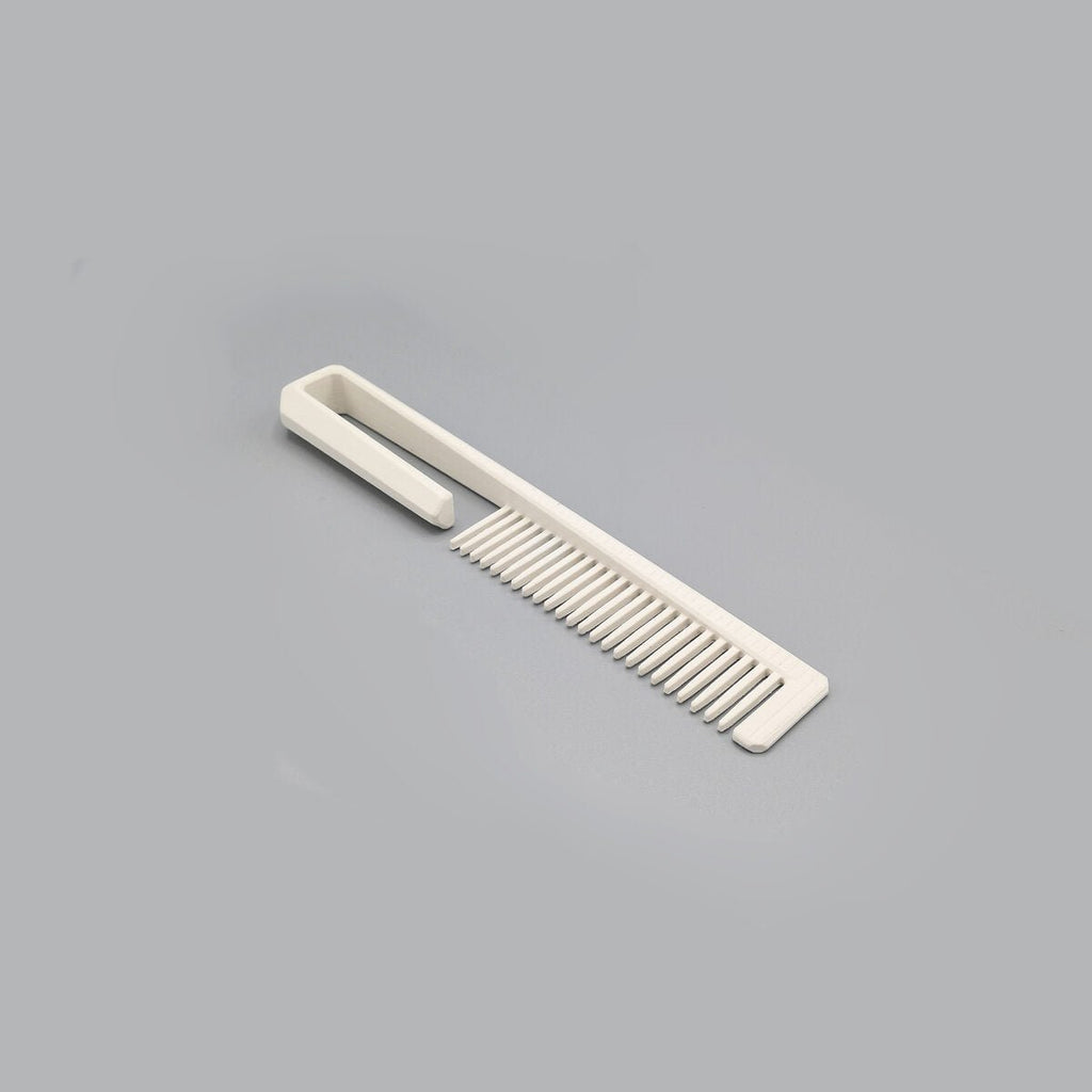 Loop-Handle Wide-Tooth Hair Comb, 3D Printed Detangling Comb