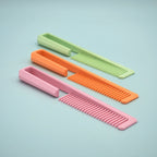 Loop-Handle Wide-Tooth Hair Comb, 3D Printed Detangling Comb