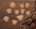Animal Cookie Cutter & Stamp Set, 10 Chibi Baking Cutters