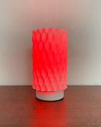 Wavy Lattice Table Lamp, 3D Printed Honeycomb Night Light