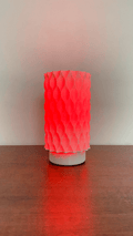Wavy Lattice Table Lamp, 3D Printed Honeycomb Night Light
