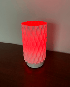 Wavy Lattice Table Lamp, 3D Printed Honeycomb Night Light