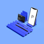 Zigzag Fin Phone Stand, 3D Printed Desk Accessory