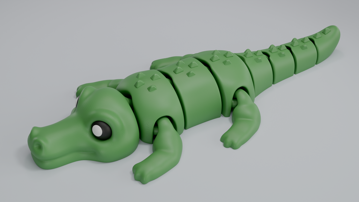 Crocodile - Articulated Keychain Figure