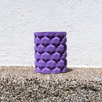 Honeycomb Wave 3D Printed Vase, Textured Planter