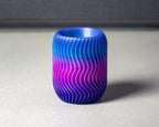 Wavy Ribbed Pen Cup, 3D Printed Desk Organizer