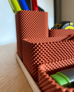 Modular Desk Organizer, 3D Printed Textured Storage Tray Set
