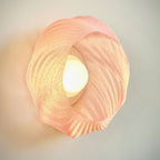 Draped Fabric Wall Light, 3D Printed Sconce with LED Glow