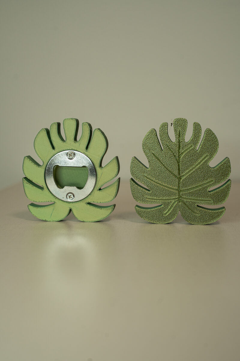 Monstera Pop | Monstera Shaped Beer Opener (40 Mm Insert Compatible)