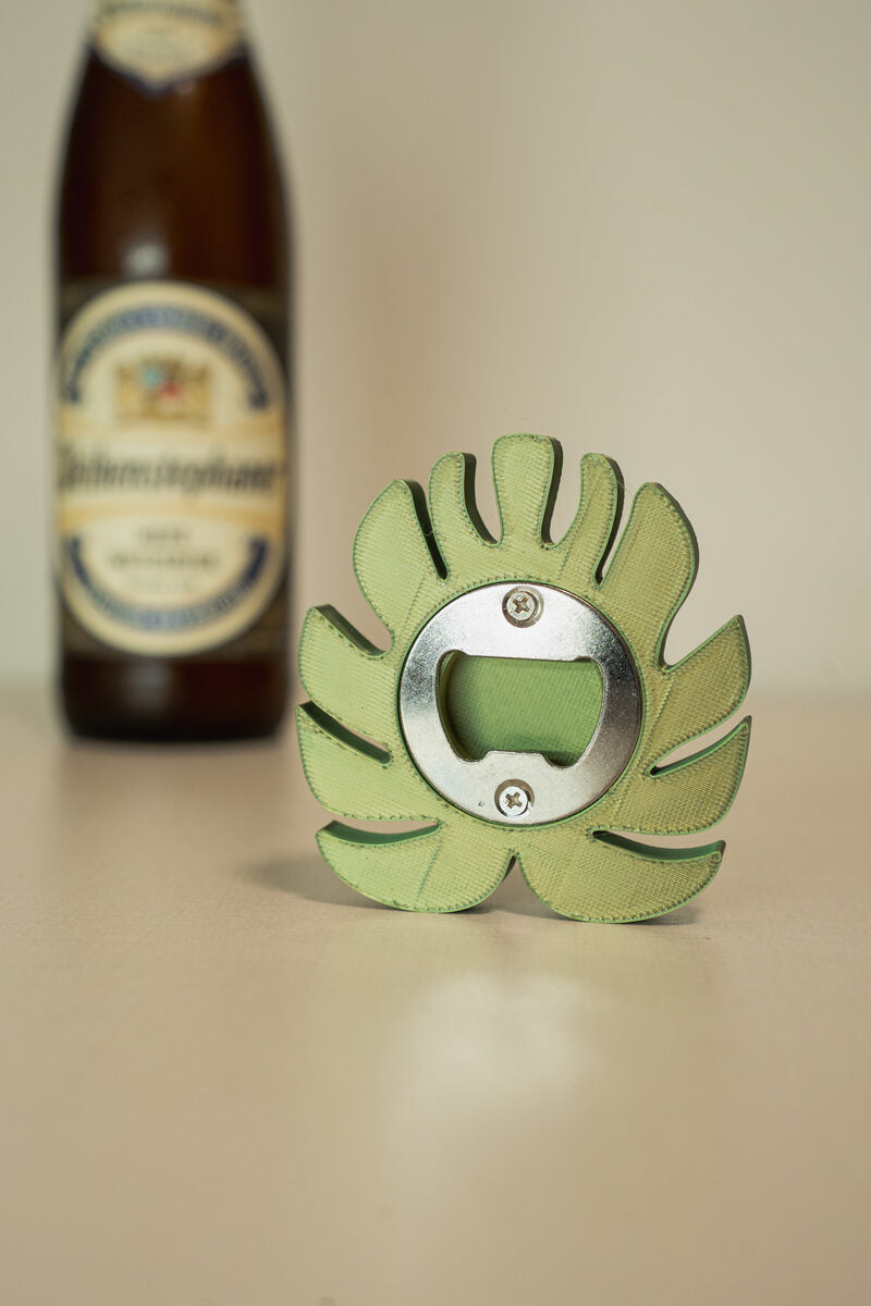 Monstera Pop | Monstera Shaped Beer Opener (40 Mm Insert Compatible)