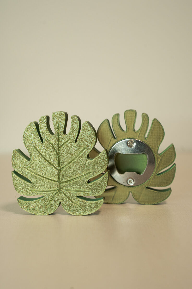 Monstera Pop | Monstera Shaped Beer Opener (40 Mm Insert Compatible)