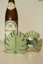 Monstera Leaf Bottle Opener, 3D Printed Bar Accessory