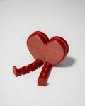 Heart Photo Card Holder with Flexi Legs, 3D Printed Display