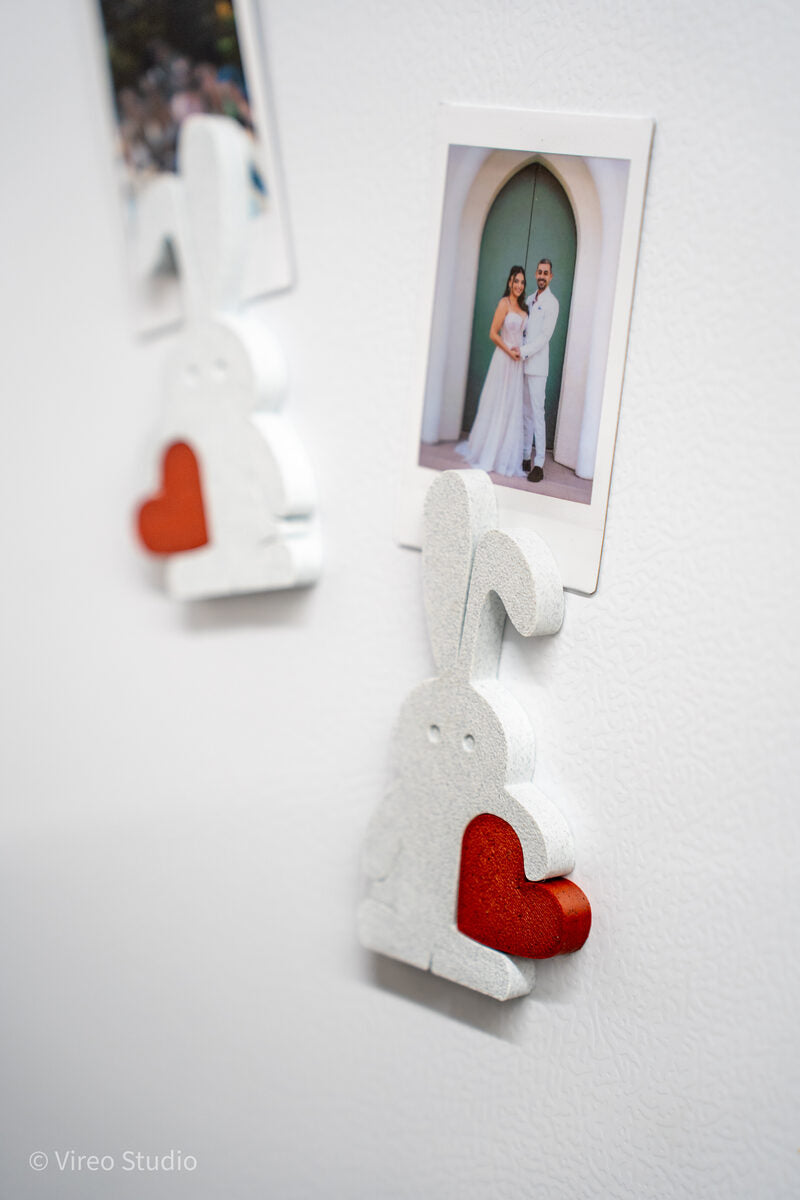 Valebunny | Magnetic Bunny & Heart Valentine Display + Fridge Magnets