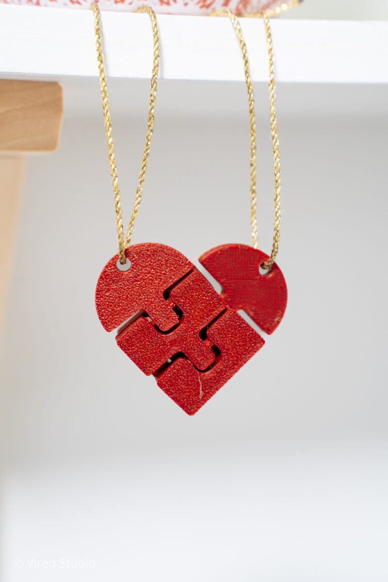 Heartlinks | Magnetic Flexi Heart Keychains For Couples
