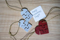 Magnetic Heart Keychain Set, 3D Printed Flexi Couples Charms