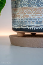 Plant Saucer Set, 3D Printed Honeycomb Drainage Tray, 140mm and 170mm