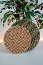 Plant Saucer Set, 3D Printed Honeycomb Drainage Tray, 140mm and 170mm