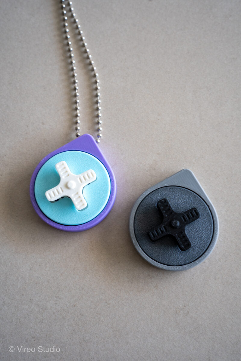 Mini Retro Snap – Fidget Keychain (3-Piece Press-Fit, No clicker needed, no supports)