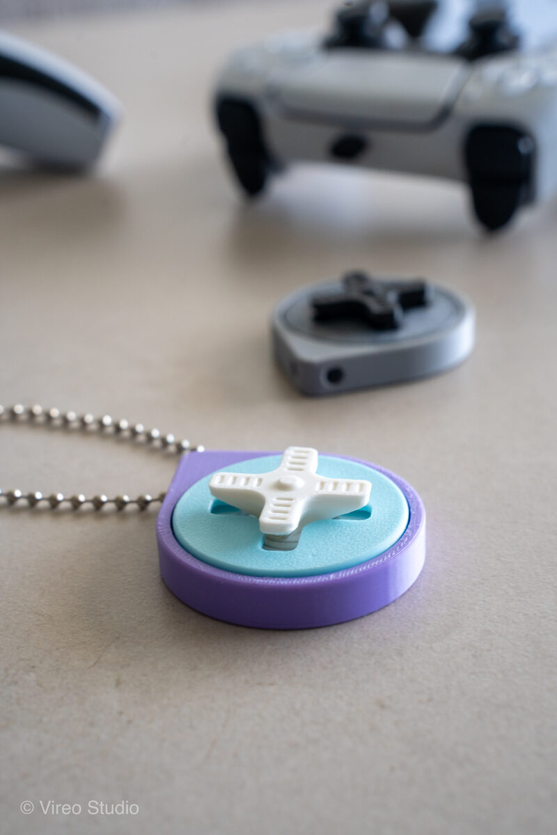Mini Retro Snap – Fidget Keychain (3-Piece Press-Fit, No clicker needed, no supports)