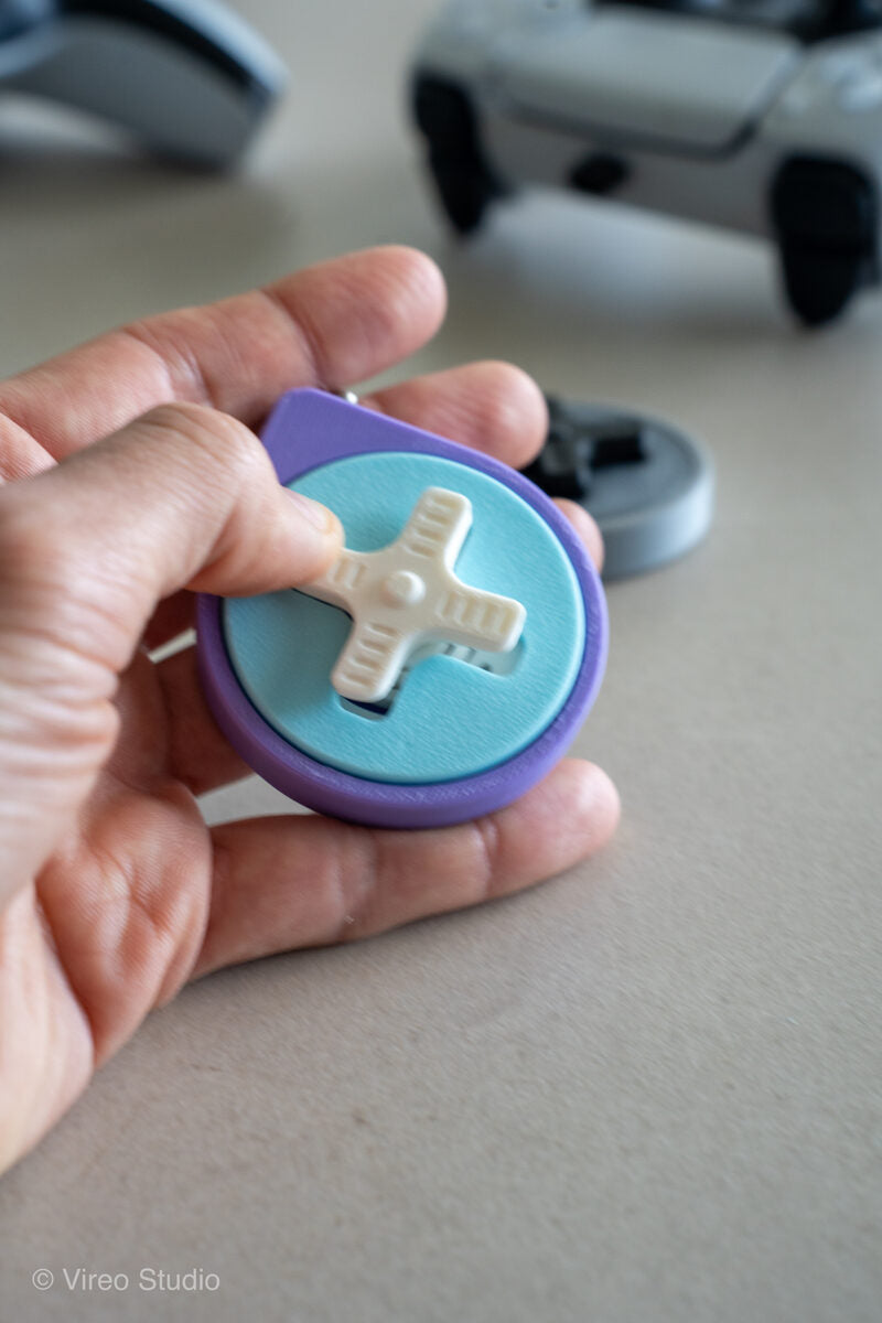 Mini Retro Snap – Fidget Keychain (3-Piece Press-Fit, No clicker needed, no supports)