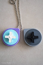 Retro D-Pad Fidget Keychain, 3D Printed Snap-Fit Gamer Gift