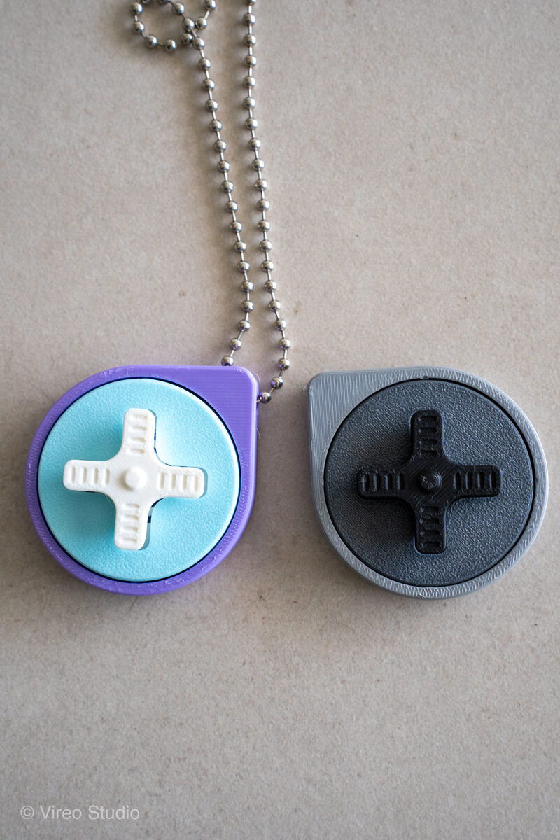 Mini Retro Snap – Fidget Keychain (3-Piece Press-Fit, No clicker needed, no supports)