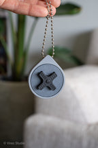 Retro D-Pad Fidget Keychain, 3D Printed Snap-Fit Gamer Gift