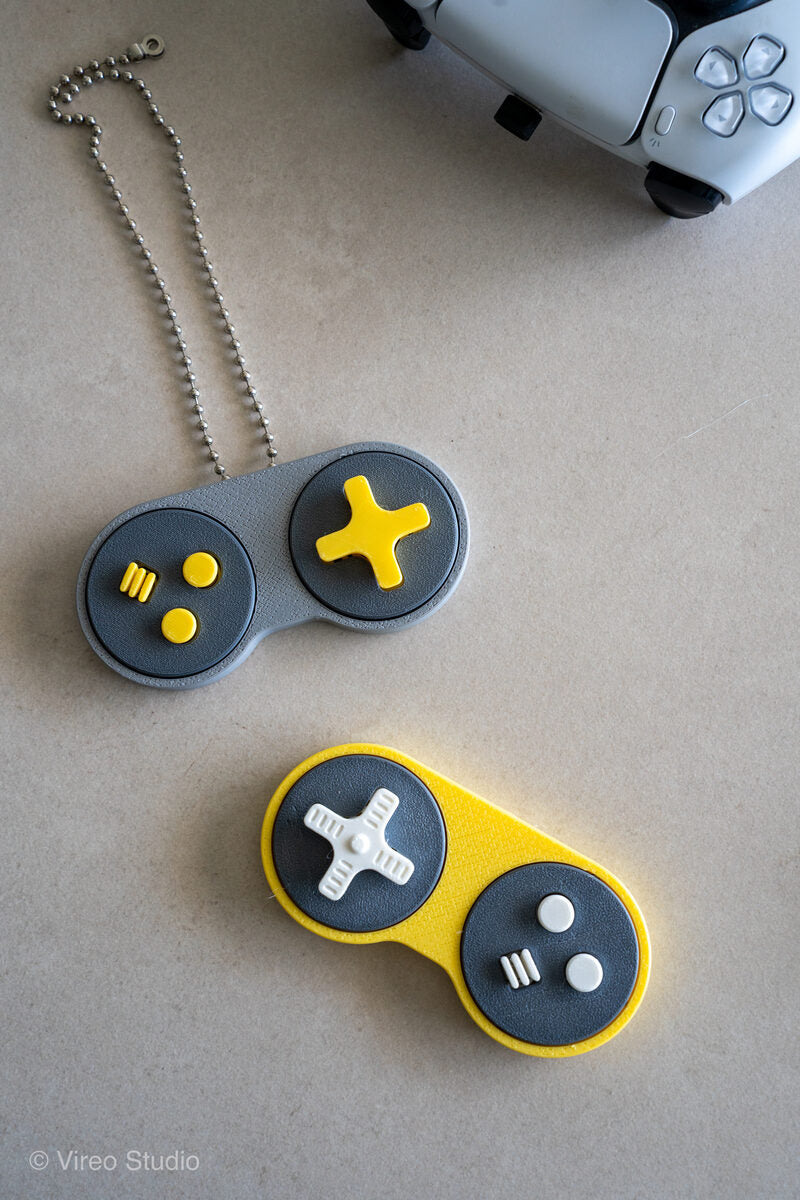 RetroSnap Fidget Controller Keychain | Snap-Fit, No Supports, No Clicker Needed