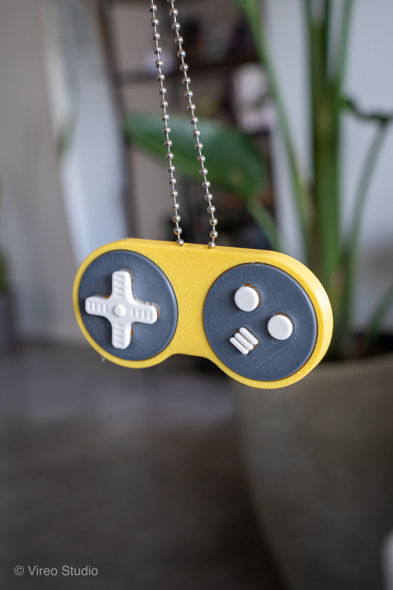 RetroSnap Fidget Controller Keychain | Snap-Fit, No Supports, No Clicker Needed
