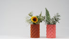 Wave Ripple Vase, 3D Printed Textured Flower Vase