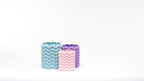 Babushka Wave Vase Trio, 3D Printed Nesting Vase Set