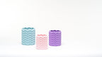 Babushka Wave Vase Trio, 3D Printed Nesting Vase Set