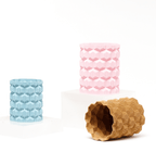 Honeycomb Wave 3D Printed Vase, Textured Planter