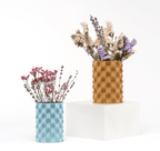 Wave Ripple Vase, 3D Printed Textured Flower Vase