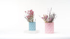 Honeycomb Wave 3D Printed Vase, Textured Planter