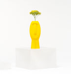 Silent Dude Ribbed Face Vase, 3D Printed Bud Vase