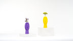 Silent Dude Ribbed Face Vase, 3D Printed Bud Vase