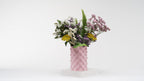Wave Ripple Vase, 3D Printed Textured Flower Vase